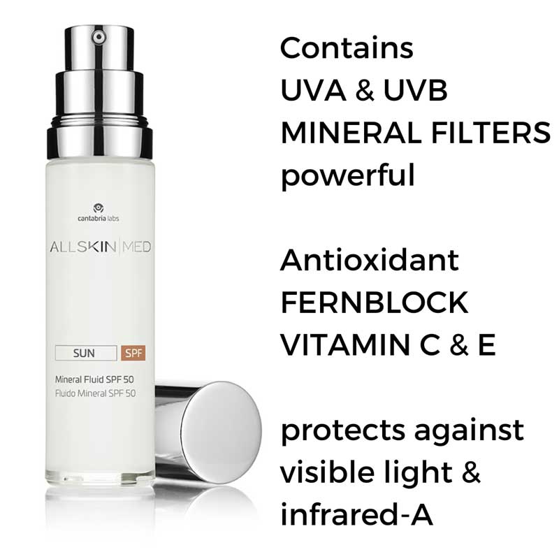 ALLSKIN MED contains UVA & UVB mineral filters