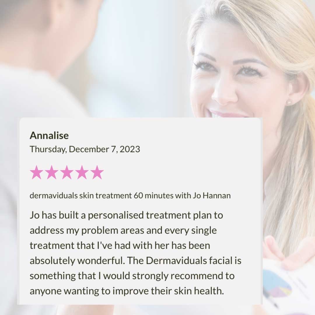 dermaviduals Client Testimonial